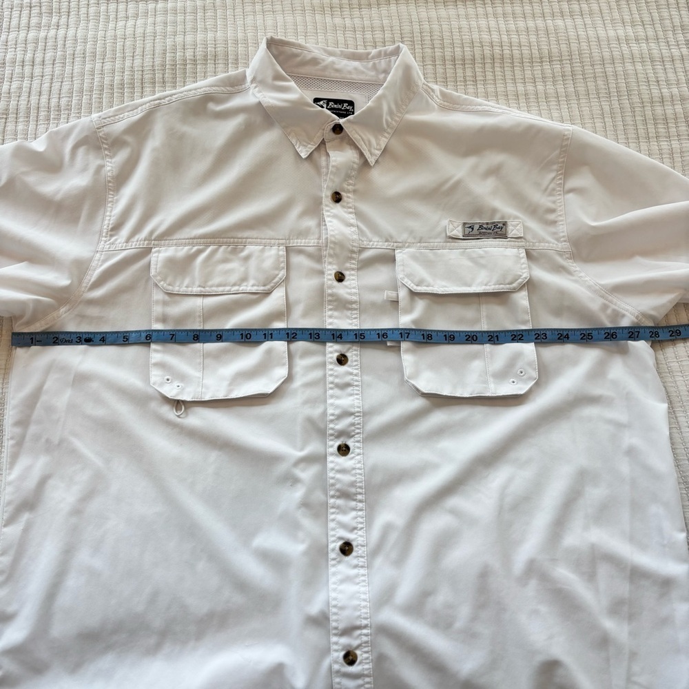 Bimini Bay Men's Fishing Boating Short Sleeve Button Down Shirt Wicking Size 2XL - Picture 11 of 12